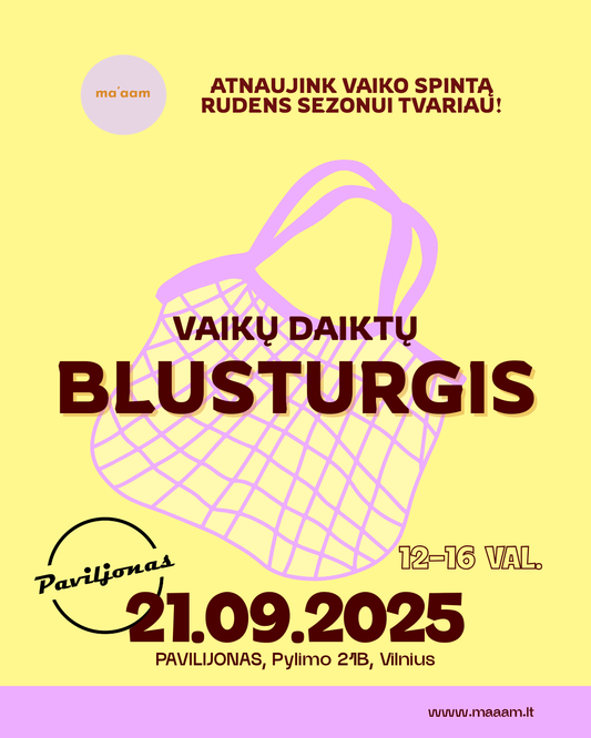Vaikų daiktelių blusturgis Paviljone 2025.09