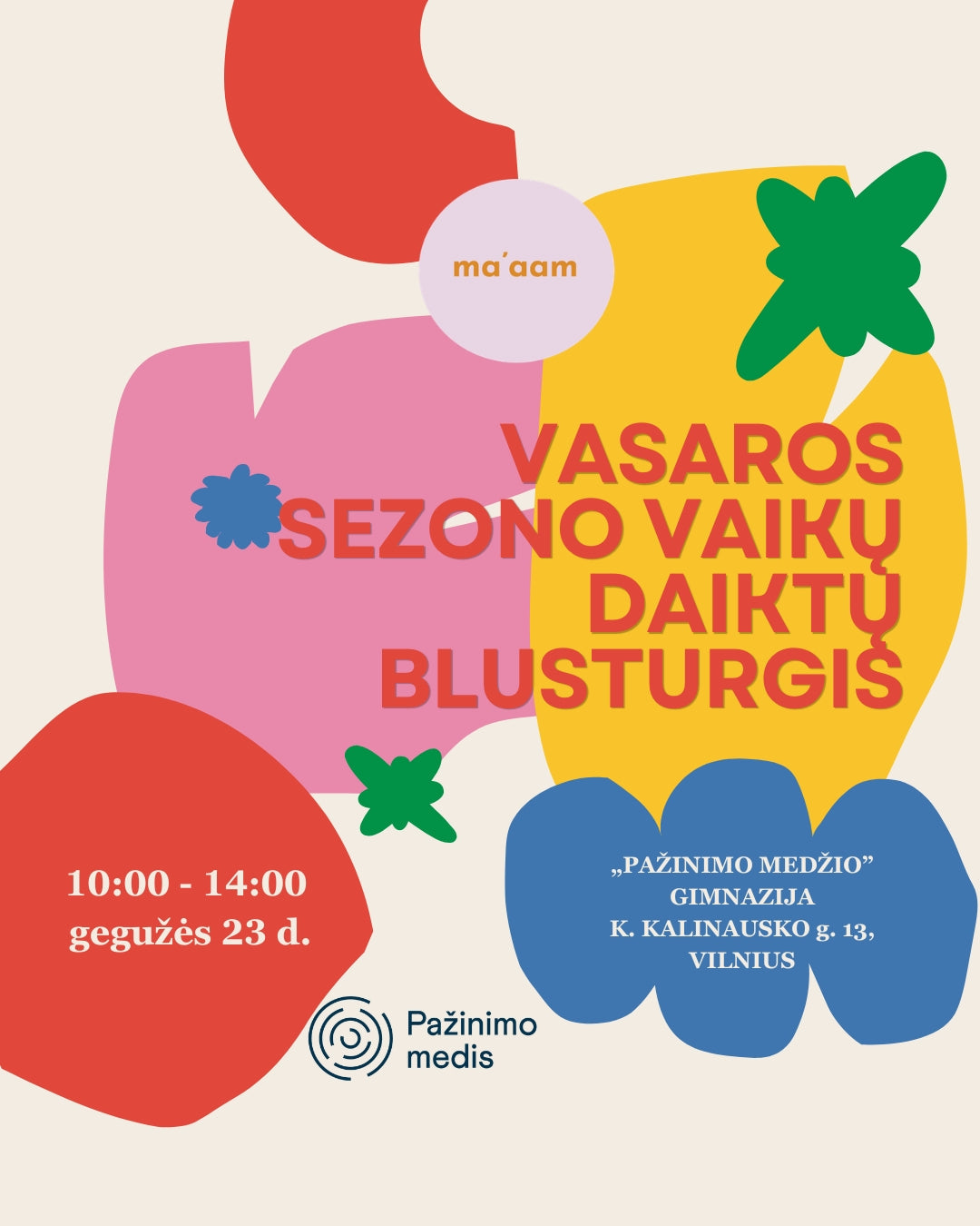 Vasaros sezono vaikų daiktų blusturgis