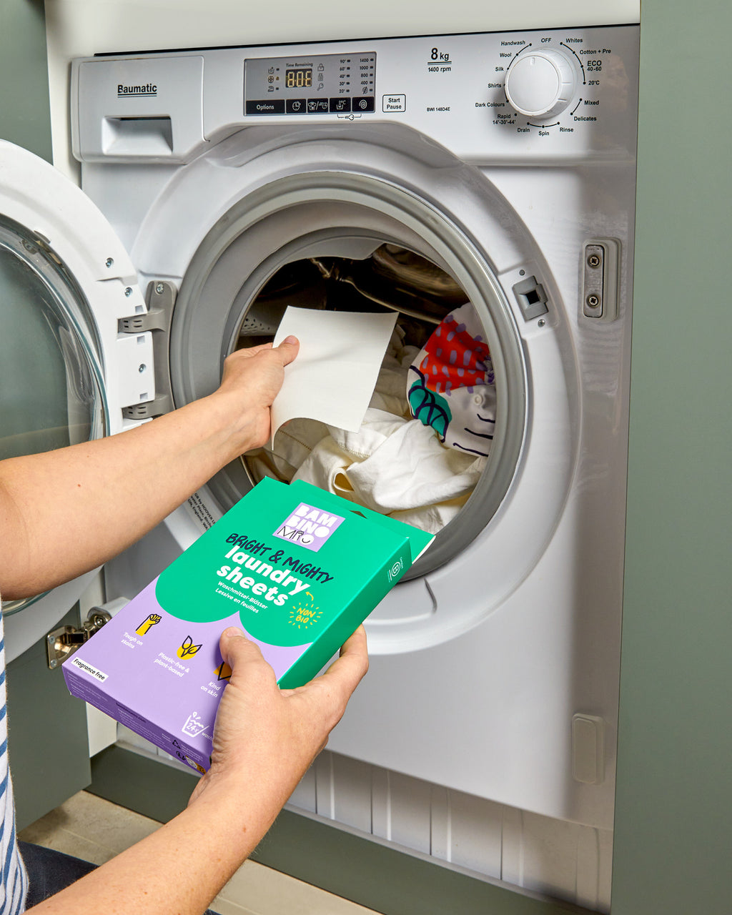 Bright & Mighty ekologiški skalbimo lapeliai